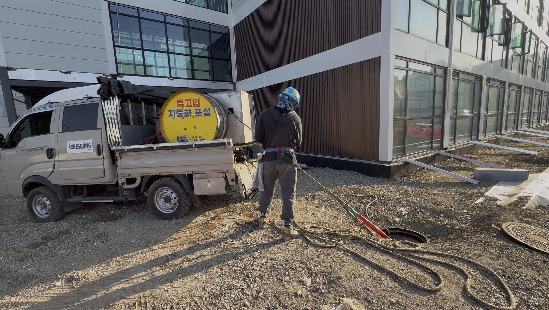 수성케이블 케이블포설 현장